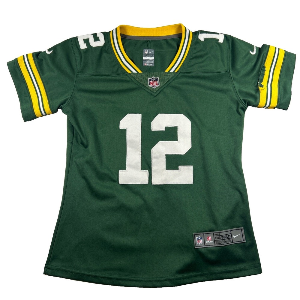 Nike NFL On Field Aaron Rodger’s #12 Greenbay Packers Women’s Medium Flaws